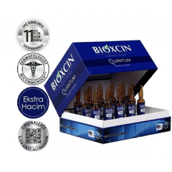Bioxcin Quantum Ekstra Hacim & Bakım Serumu 15x6 ml - Ince Telli Dökülen Saçlar Için