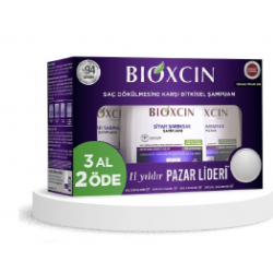 Bioxcin Siyah Sarımsak Şampuan 3x300 Ml - Saç Dökülmesi Şampuanı