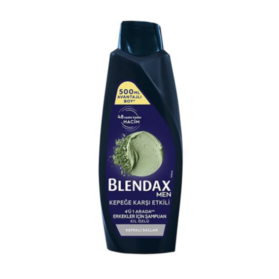 Blendax Men Kepeğe Karşı Etkili Doğal Kil Özlü Şampuan 500 Ml