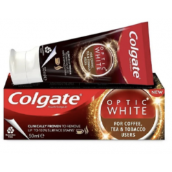 Colgate Optic White Kahve, Çay Ve Tütün Kullanıcıları Için Beyazlatıcı Diş Macunu 50 ml