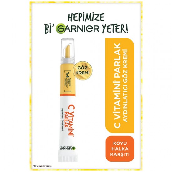 Garnier C Vitamini Aydınlatıcı Göz Kremi (Niasinamid + Kafein)