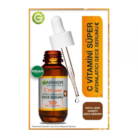 Garnier C Vitamin Gece  Serum 10% C Vitaminli (Niasinamid + Salisilik Asit)